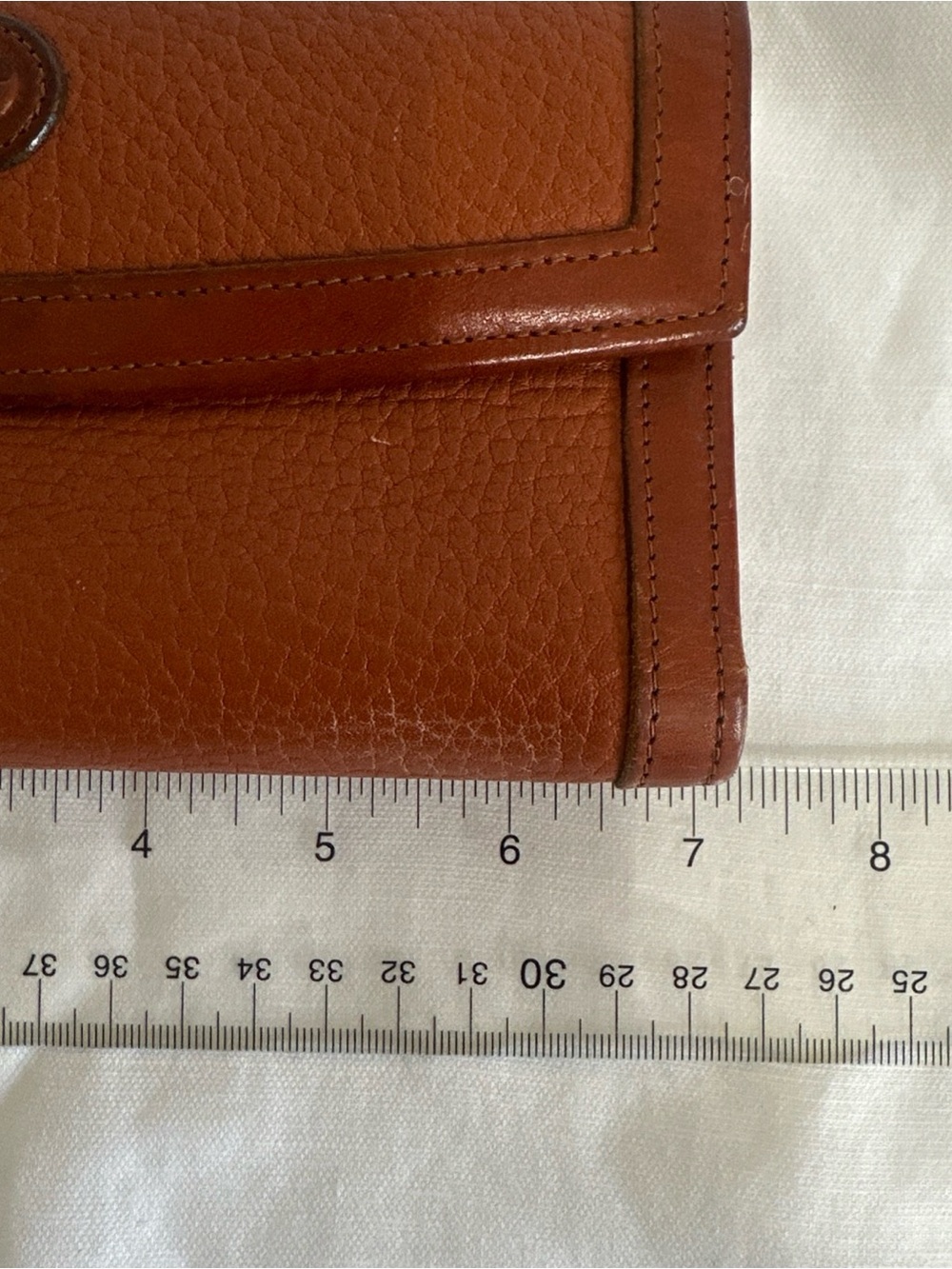 Dooney & Bourke Tan Pebbled Leather checkbook Wallet - Picture 12 of 13